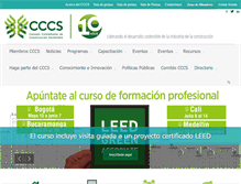 Tablet Screenshot of cccs.org.co